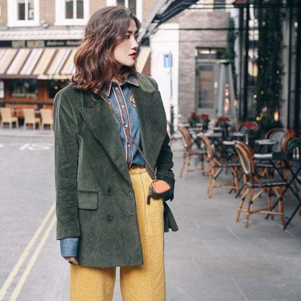 women's jackets autumn winter women corduroy suits jacket double breasted padded warm suit coat fashion office lady loose fit outwear, Black;brown
women's jackets autumn winter women corduroy suits jacket double breasted padded warm suit coat fashion office lady loose fit outwear, Black;brown