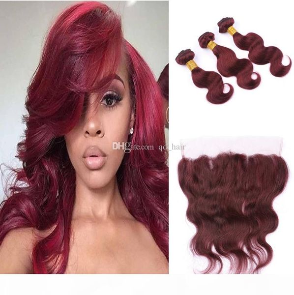 wine red 99j body wave hair weaves with 13x4 lace frontal burgundy hair 3 bundles with ear to ear hair lace frontal, Black
wine red 99j body wave hair weaves with 13x4 lace frontal burgundy hair 3 bundles with ear to ear hair lace frontal, Black