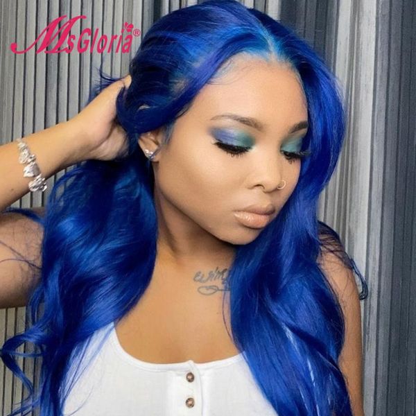 lace wigs 180% blue colored body wave front human hair with transparent brazilian remy for women bleached knots, Black;brown
lace wigs 180% blue colored body wave front human hair with transparent brazilian remy for women bleached knots, Black;brown