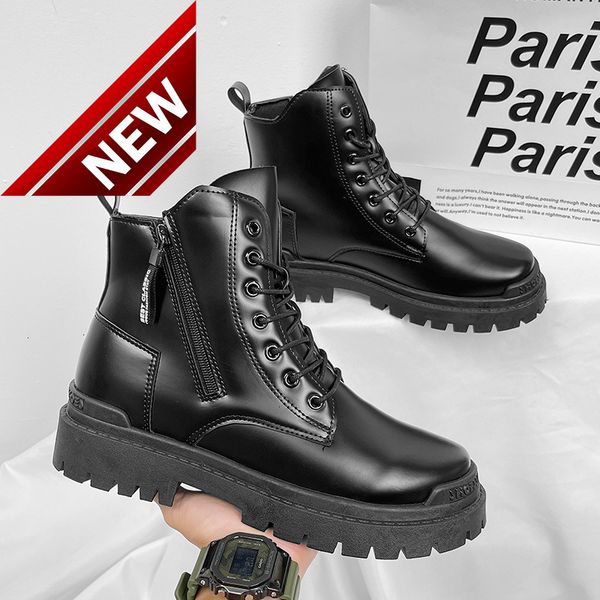 martin boots men's winter middle british side zipper army leather high outdoor black combat training shoes
martin boots men's winter middle british side zipper army leather high outdoor black combat training shoes