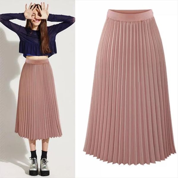 pink pleated skirt women high waist pleated midi skirt chiffon a line chic elegant winter autumn yyw 8889, Black
pink pleated skirt women high waist pleated midi skirt chiffon a line chic elegant winter autumn yyw 8889, Black