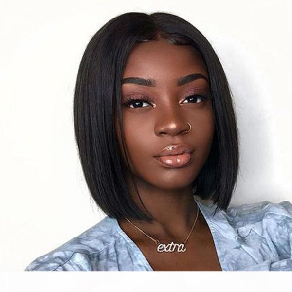 13x6 straight lace front wig bobs virgin brazilian hair gueless prepluced scut bob human hair lace front wigs for black women, Black;brown
13x6 straight lace front wig bobs virgin brazilian hair gueless prepluced scut bob human hair lace front wigs for black women, Black;brown