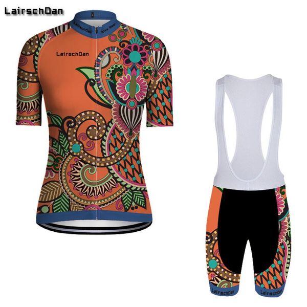 racing sets 2021 women's cycling jersey set gel pad bib short pants mtb bike clothes sportswear bicycle clothing wielerkleding dames, Black;blue