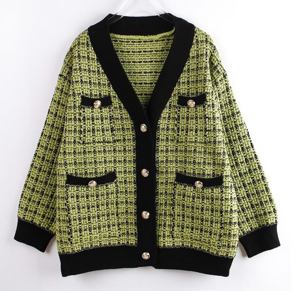 knitted women's cardigan plaid loose sweater jacket jacket korean spring and autumn sweater 2020 new thickened small fragrance foreign, White;black
knitted women's cardigan plaid loose sweater jacket jacket korean spring and autumn sweater 2020 new thickened small fragrance foreign, White;black