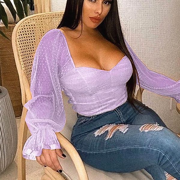 women's blouses & shirts 2021 women polka dot blouse mesh pink sweetheart neckline lantern sleeve ruched white blusas vintage shirt
women's blouses & shirts 2021 women polka dot blouse mesh pink sweetheart neckline lantern sleeve ruched white blusas vintage shirt