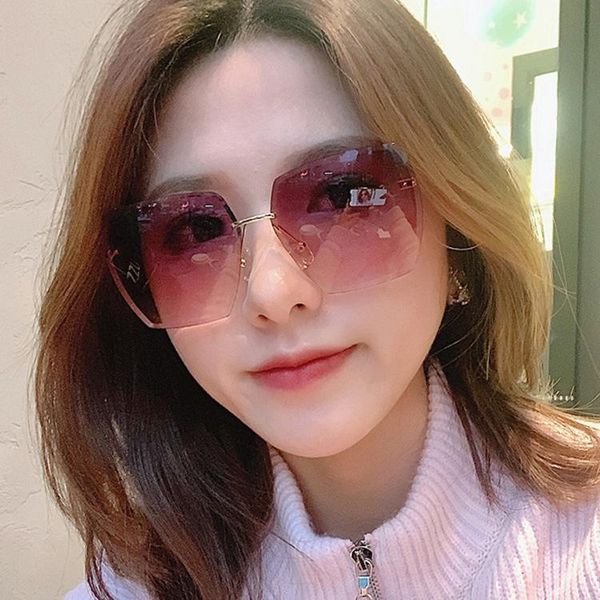 sunglasses rimless crystal cut edge square shape uv protection ladies retro, White;black
sunglasses rimless crystal cut edge square shape uv protection ladies retro, White;black