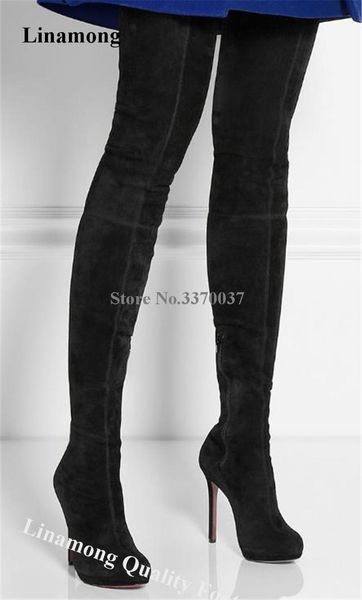 boots linamong fashion round toe suede leather stiletto heel over knee slim black bandage thigh high long dress shoes
boots linamong fashion round toe suede leather stiletto heel over knee slim black bandage thigh high long dress shoes