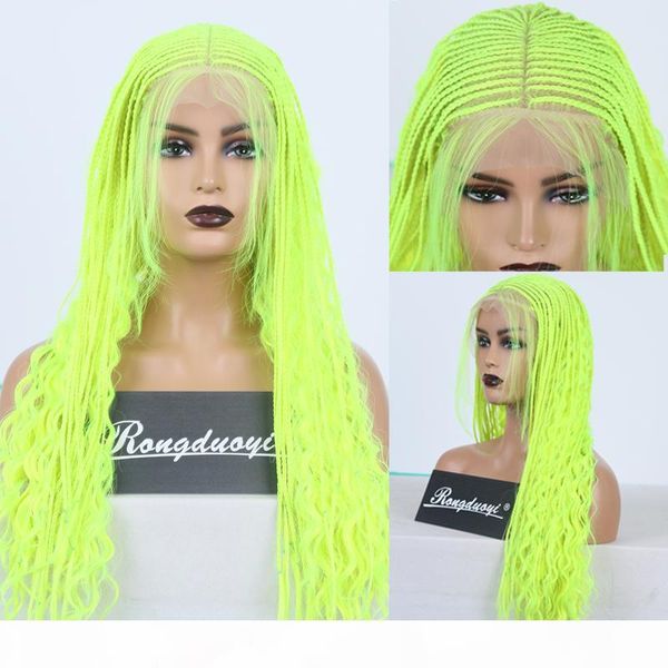 rongduoyi yellow hair 13x6 lace wigs synthetic lace front wig high temperature fiber hair long braided box braids wigs for women, Black
rongduoyi yellow hair 13x6 lace wigs synthetic lace front wig high temperature fiber hair long braided box braids wigs for women, Black
