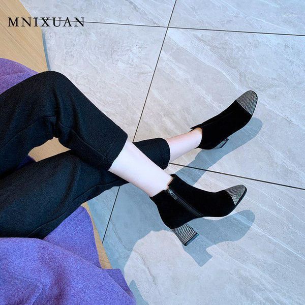 boots mnixuan women luxury shoes fashion ankle 2021 sheep suede rhinestone block high heels black big size 34-421
boots mnixuan women luxury shoes fashion ankle 2021 sheep suede rhinestone block high heels black big size 34-421