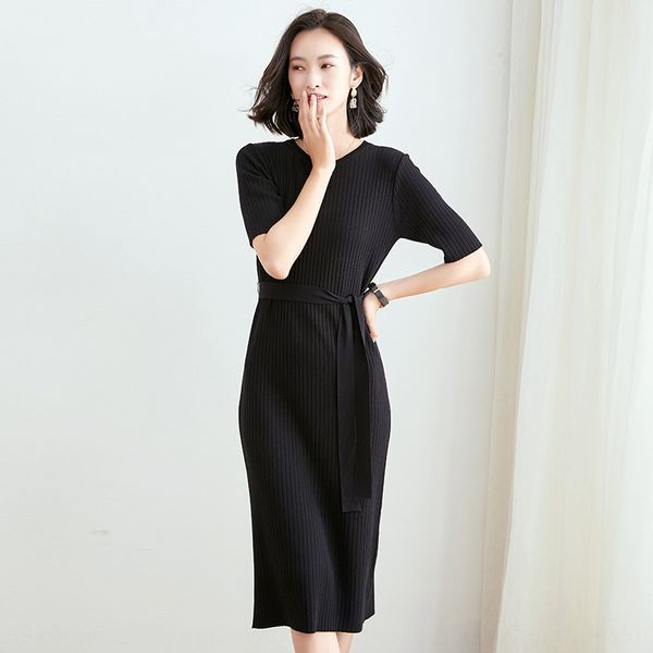 temperament korean mid long dress 2020 long skirtshort skirt skirtautumn new short sleeve women's loose lace up pit stripe knitted skir, Black;gray
temperament korean mid long dress 2020 long skirtshort skirt skirtautumn new short sleeve women's loose lace up pit stripe knitted skir, Black;gray