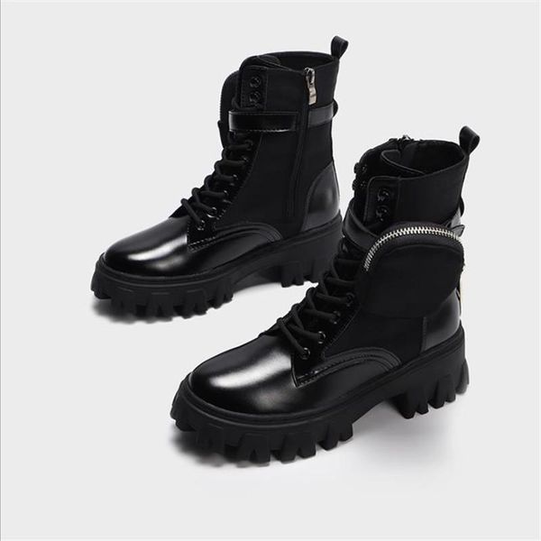 autumn and winter 2021 new muffin thick soled boot british style locomotive pocket fashion trend women's boots1, Black
autumn and winter 2021 new muffin thick soled boot british style locomotive pocket fashion trend women's boots1, Black