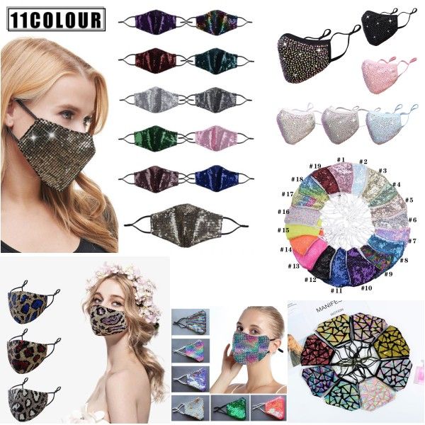 dhl shipping washable glitter sequin mask reusable fashion bling face cover with adjustable ear loops for women protective mouth mask, Black
dhl shipping washable glitter sequin mask reusable fashion bling face cover with adjustable ear loops for women protective mouth mask, Black