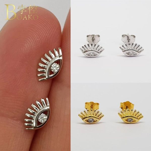 925 sterling silver earrings for women gold evil eye earrings girl cartilage ear bone piercing female zircon aretes, Golden;silver
925 sterling silver earrings for women gold evil eye earrings girl cartilage ear bone piercing female zircon aretes, Golden;silver
