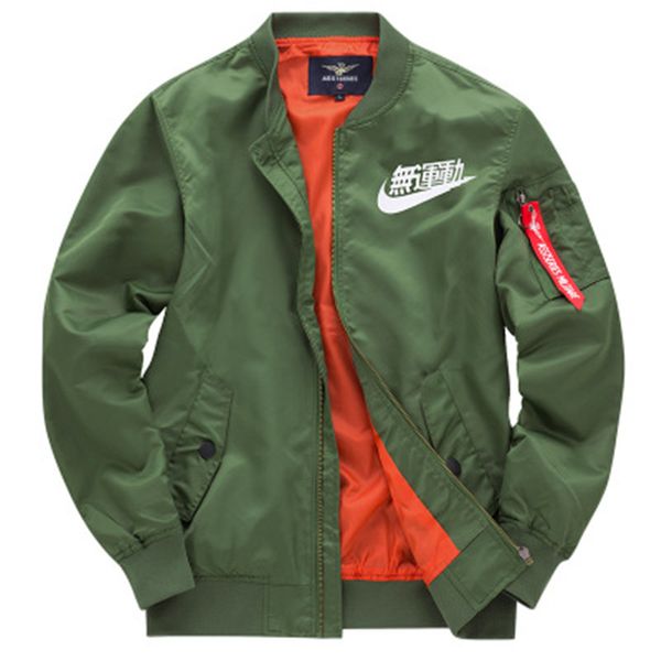 man pilot jackets fashion trend kanji black green flight sport casual coats designer male autumn zipper plus size s-8xl outerwear jackets, Black;brown
man pilot jackets fashion trend kanji black green flight sport casual coats designer male autumn zipper plus size s-8xl outerwear jackets, Black;brown
