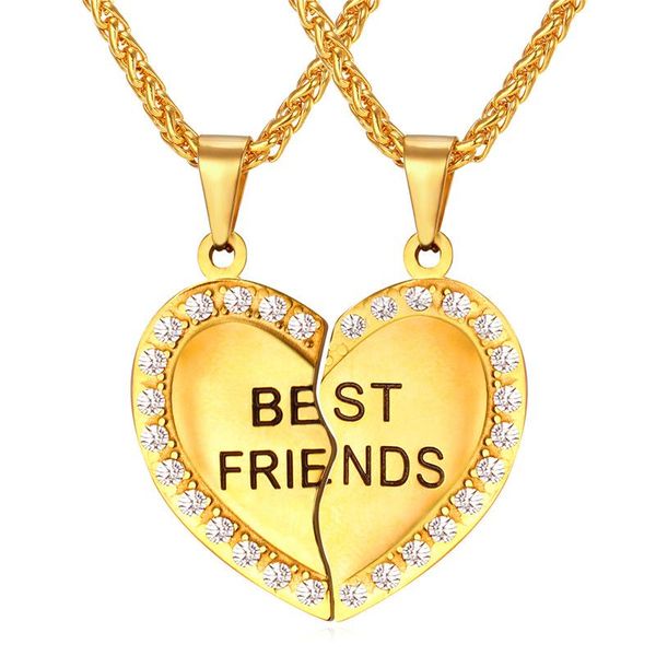 pendant necklaces heart couple pendent & necklace women stainless steel gold color ' friend' pendants wholesale jewelry p189, Silver
pendant necklaces heart couple pendent & necklace women stainless steel gold color ' friend' pendants wholesale jewelry p189, Silver