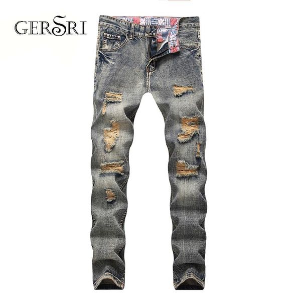 men's jeans gersri men with holes denim destroyed slim fit jean long pants scratched biker drop large size for man, Blue
men's jeans gersri men with holes denim destroyed slim fit jean long pants scratched biker drop large size for man, Blue
