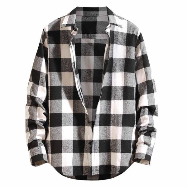 new arrival men shirt long sleeve regular men plaid autumn clothes fashion loose casual blouses and male moda masculina, White;black
new arrival men shirt long sleeve regular men plaid autumn clothes fashion loose casual blouses and male moda masculina, White;black