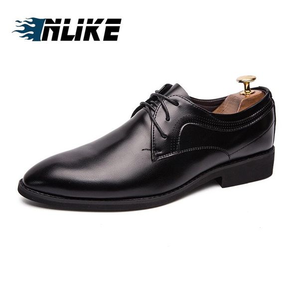 men wedding shoes microfiber leather formal business pointed toe for man dress shoes, Black
men wedding shoes microfiber leather formal business pointed toe for man dress shoes, Black