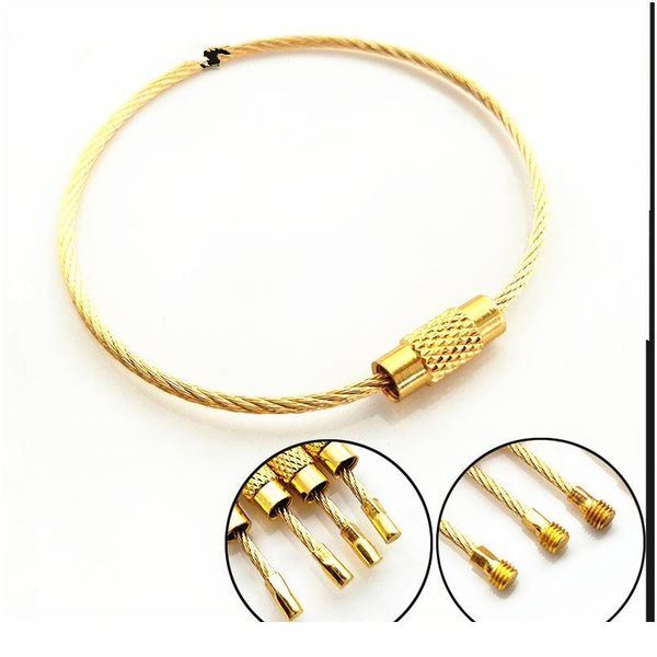 1020 50pcs edc keychain tag rope stainless steel wire cable loop screw lock gadget ring key keyring circle camp hang qylcgj
1020 50pcs edc keychain tag rope stainless steel wire cable loop screw lock gadget ring key keyring circle camp hang qylcgj
