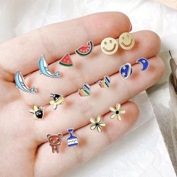 stud rainbow earrings 2021 trend for women funny silver color cute childs small stainless steel gift fashion, Golden;silver
stud rainbow earrings 2021 trend for women funny silver color cute childs small stainless steel gift fashion, Golden;silver