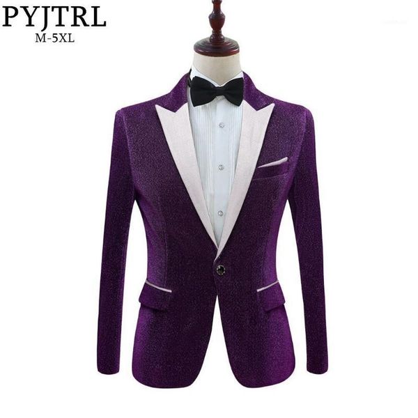 pyjtrl men's fashion shiny purple gold red black silver gray suit jacket wedding groom prom singers blazers men blazer slim fit1, White;black
pyjtrl men's fashion shiny purple gold red black silver gray suit jacket wedding groom prom singers blazers men blazer slim fit1, White;black