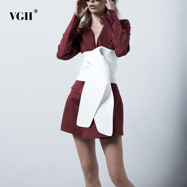 vgh patchwork hit color women's windbreaker notched long sleeve bandage slim female coats clothing autumn fashion new 20201, Tan;black
vgh patchwork hit color women's windbreaker notched long sleeve bandage slim female coats clothing autumn fashion new 20201, Tan;black
