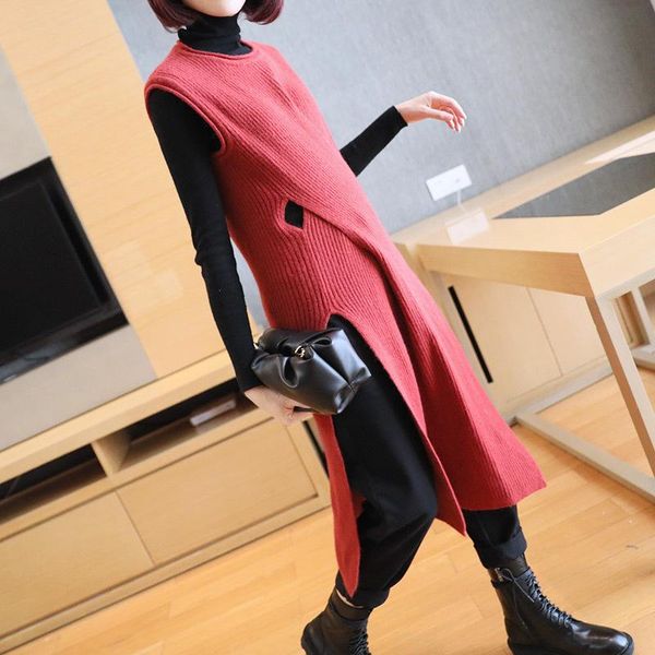 casual dresses 2021 year autumn winter sweater dress for women sleeveless knitted tank ladies sheer asymmetrical midi elegant, Black;gray
casual dresses 2021 year autumn winter sweater dress for women sleeveless knitted tank ladies sheer asymmetrical midi elegant, Black;gray