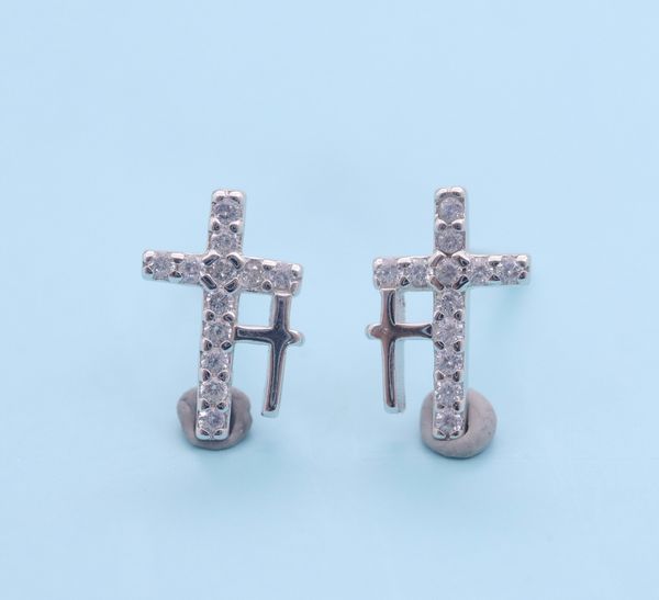 hengsheng s925 silver cross-border one product dropshipping cross fashion korean style simple zircon stud earrings womens earrings, Golden
hengsheng s925 silver cross-border one product dropshipping cross fashion korean style simple zircon stud earrings womens earrings, Golden
