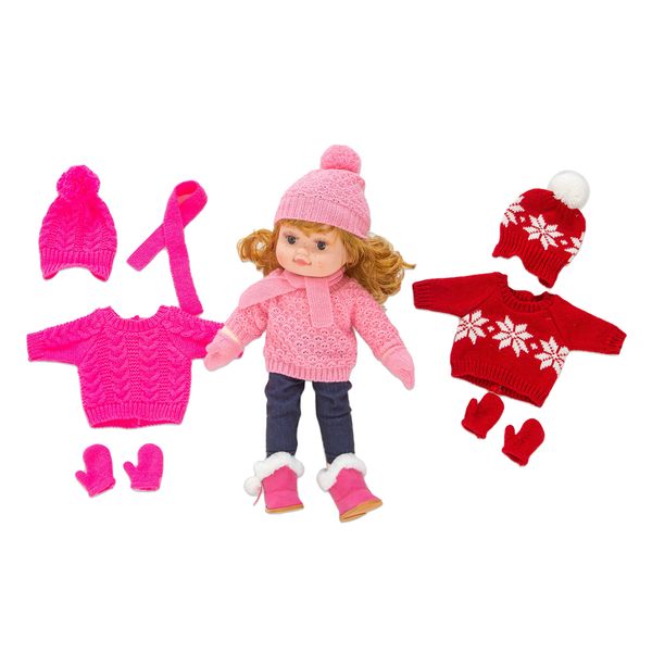 doll winter clothes outfits knit sweater, gloves, scarf, hat, pants and snow boot set of 3 item for 43cm 17'' inch baby doll acc
doll winter clothes outfits knit sweater, gloves, scarf, hat, pants and snow boot set of 3 item for 43cm 17'' inch baby doll acc