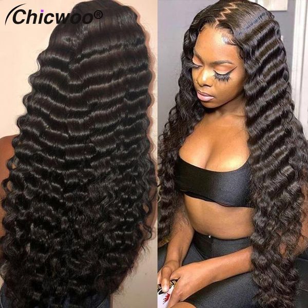 lace wigs deep wave wig 13x4 front human hair pre plucked 28 30 32 inch long frontal brazilian remy 150% 180% 250%, Black;brown
lace wigs deep wave wig 13x4 front human hair pre plucked 28 30 32 inch long frontal brazilian remy 150% 180% 250%, Black;brown