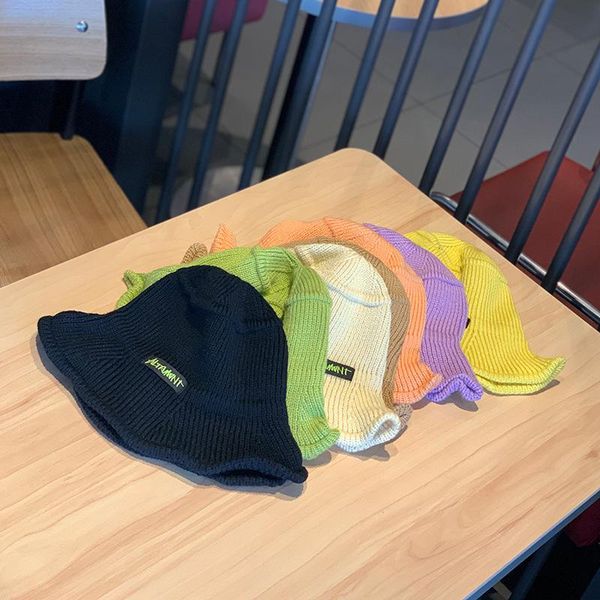 autumn winter women bucket hat knitted basin cap solid color versatile letter print fisherman hat warm crochet hats for girls, Blue;gray 
autumn winter women bucket hat knitted basin cap solid color versatile letter print fisherman hat warm crochet hats for girls, Blue;gray