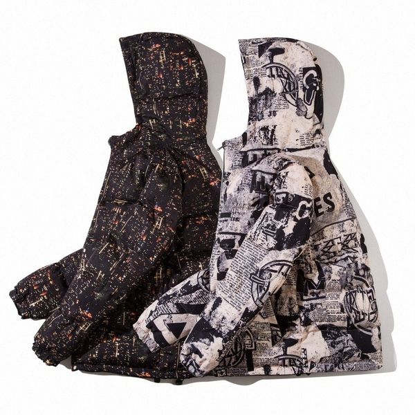 mens winter vintage parkas coats newspaper graffiti printed double sided thick hooded parkas jackets male hip hop streetwear casual pa vycg#, Black
mens winter vintage parkas coats newspaper graffiti printed double sided thick hooded parkas jackets male hip hop streetwear casual pa vycg#, Black