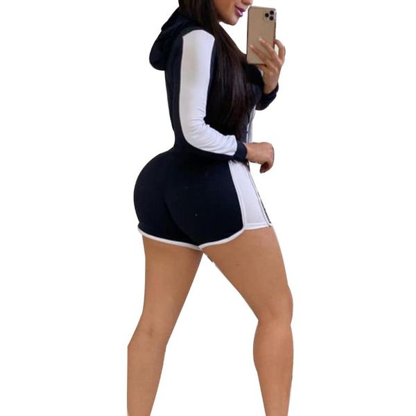 gym clothing 2pcs women tracksuits long sleeve hooded +shorts pants sportswear suit autumn casual hoodies female clothes, White;black
gym clothing 2pcs women tracksuits long sleeve hooded +shorts pants sportswear suit autumn casual hoodies female clothes, White;black