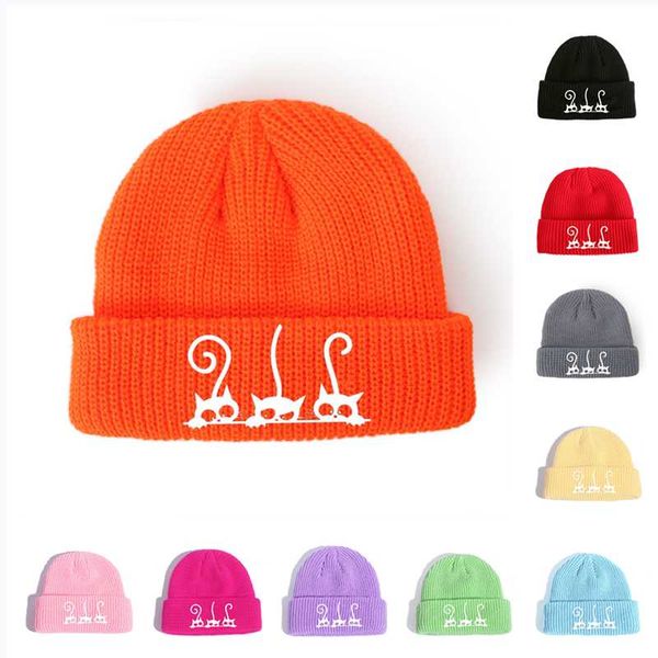 beanie/skull caps winter hats beanie bonnets men women solid woolen cap team autumn knitted hat, Blue;gray