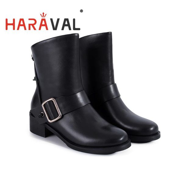 haraval ankle boots shoes women black genuine leather sewing solid round toe square heel basic sheepskin women shoe e62l
haraval ankle boots shoes women black genuine leather sewing solid round toe square heel basic sheepskin women shoe e62l