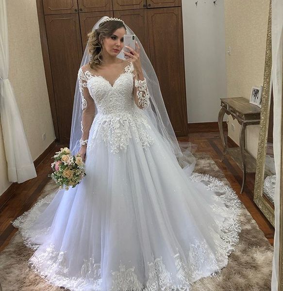 2021 new dressed in brand-new neckline v deep lace applique wedding button cover train sweeping sleeve dress bride 6lga, White
2021 new dressed in brand-new neckline v deep lace applique wedding button cover train sweeping sleeve dress bride 6lga, White