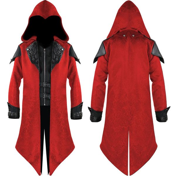 20fw cosplay costumes medieval europe and america halloween retro splicing jacket fashion print men's dark costume size s-3xl, Black;red
20fw cosplay costumes medieval europe and america halloween retro splicing jacket fashion print men's dark costume size s-3xl, Black;red