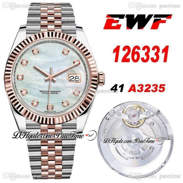 2021 ewf datejust 41 126331 cal a3235 automatic mens watch two tone rg mop dial diamonds ss bracelet edition new puretime ptrx d04, Slivery;brown
2021 ewf datejust 41 126331 cal a3235 automatic mens watch two tone rg mop dial diamonds ss bracelet edition new puretime ptrx d04, Slivery;brown