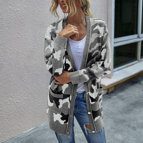 women's knits & tees ostrich 2021 style for autumn and winter knitted cardigan warm thick sweater women, White
women's knits & tees ostrich 2021 style for autumn and winter knitted cardigan warm thick sweater women, White