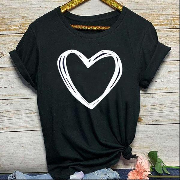heart print t shirt women short sleeve o neck loose tshirt summer women causal tee clothes camisetas mujer, White
heart print t shirt women short sleeve o neck loose tshirt summer women causal tee clothes camisetas mujer, White