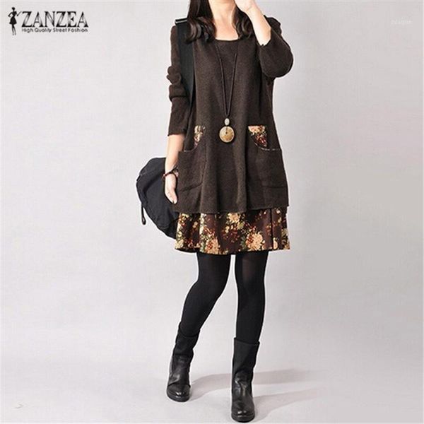casual dresses zanzea fashion winter dress women vintage floral print 2021 autumn pockets long sleeve mini vestidos plus size1, Black;gray
casual dresses zanzea fashion winter dress women vintage floral print 2021 autumn pockets long sleeve mini vestidos plus size1, Black;gray