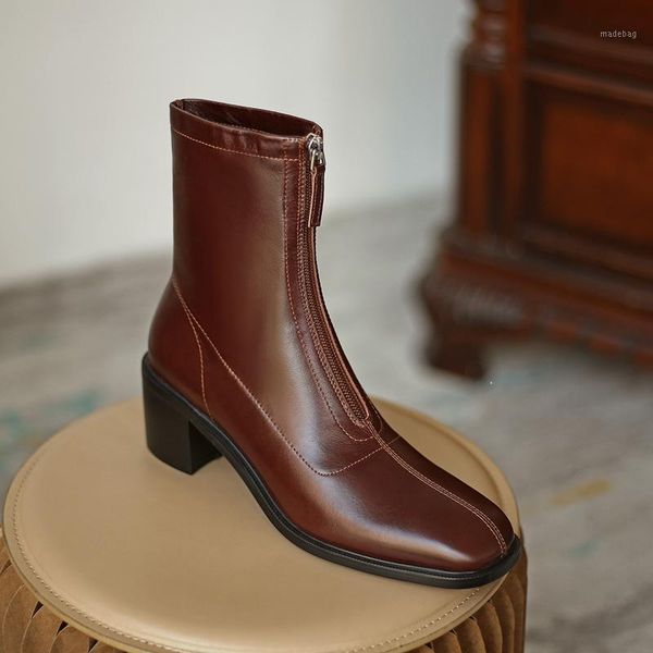 boots 2021 concise zipper women winter ankle genuine leather shoes woman fashion wedding party woman1, Black
boots 2021 concise zipper women winter ankle genuine leather shoes woman fashion wedding party woman1, Black