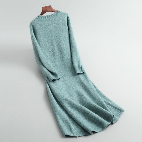 women's autumn winter long sweater dress 2021 new solid thick dresses round neck long sleeve wool knit female, Black;gray
women's autumn winter long sweater dress 2021 new solid thick dresses round neck long sleeve wool knit female, Black;gray
