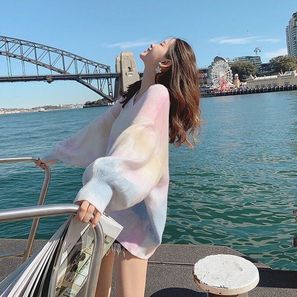 autumn winter new super fairy wool women's korean v-neck knitted bottoming shirt with red lantern sleeves and lazy t-shirt
autumn winter new super fairy wool women's korean v-neck knitted bottoming shirt with red lantern sleeves and lazy t-shirt