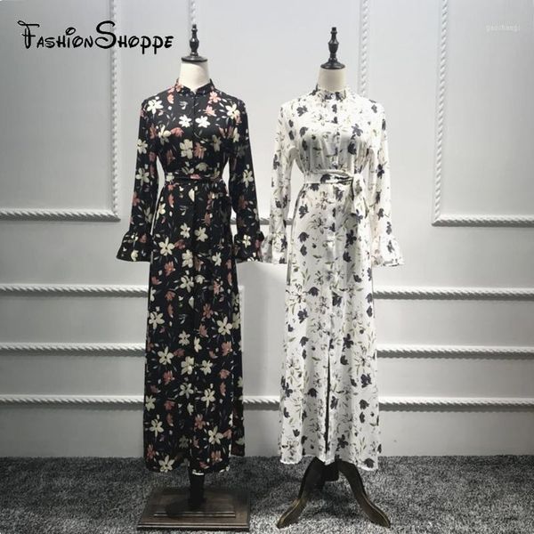2018 new sleeve print flower dress fashion cardigan buttoned long dress #d6021, Red
2018 new sleeve print flower dress fashion cardigan buttoned long dress #d6021, Red