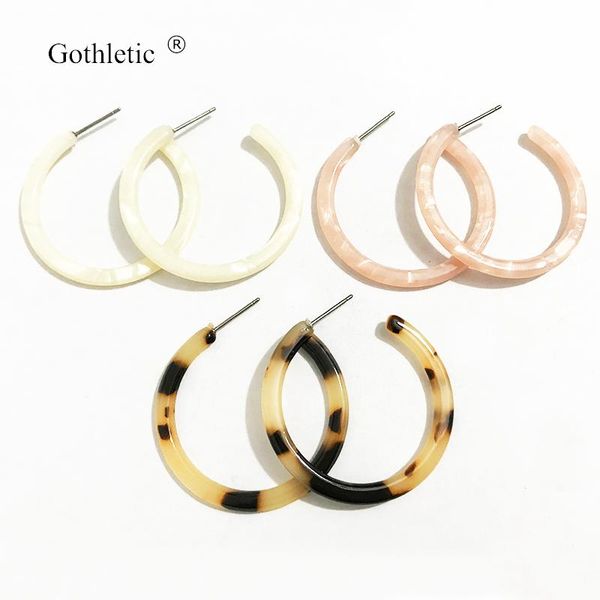 gothletic 35mm small acetate hoop earring round circle resin earrings for women brincos fashion jewelry 2020 new, Golden;silver
gothletic 35mm small acetate hoop earring round circle resin earrings for women brincos fashion jewelry 2020 new, Golden;silver