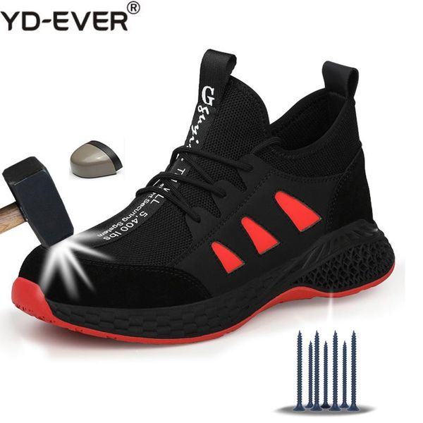 work safety boots men shoes sneakers breathable anti-smashing lightweight work boots indestructible sneakers with steel toe cap, Black
work safety boots men shoes sneakers breathable anti-smashing lightweight work boots indestructible sneakers with steel toe cap, Black