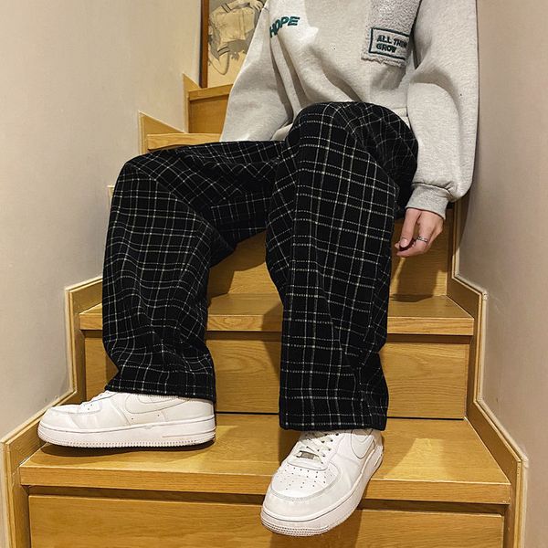 2021 men's trousers spring and winter new retro trellis thickened straight pants male clothing shjq, Black
2021 men's trousers spring and winter new retro trellis thickened straight pants male clothing shjq, Black
