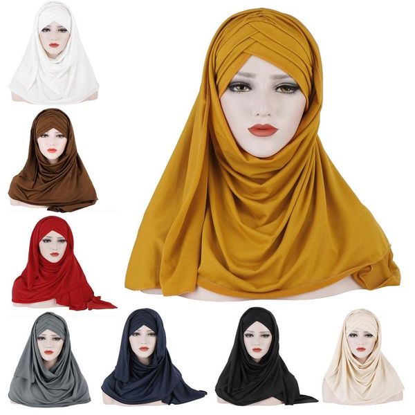 women milk filer 2 in 1 turban hat scarf female malaysia muslim arab cross pleated hijab cap head wrap cover islamic headscarf, Blue;gray
women milk filer 2 in 1 turban hat scarf female malaysia muslim arab cross pleated hijab cap head wrap cover islamic headscarf, Blue;gray