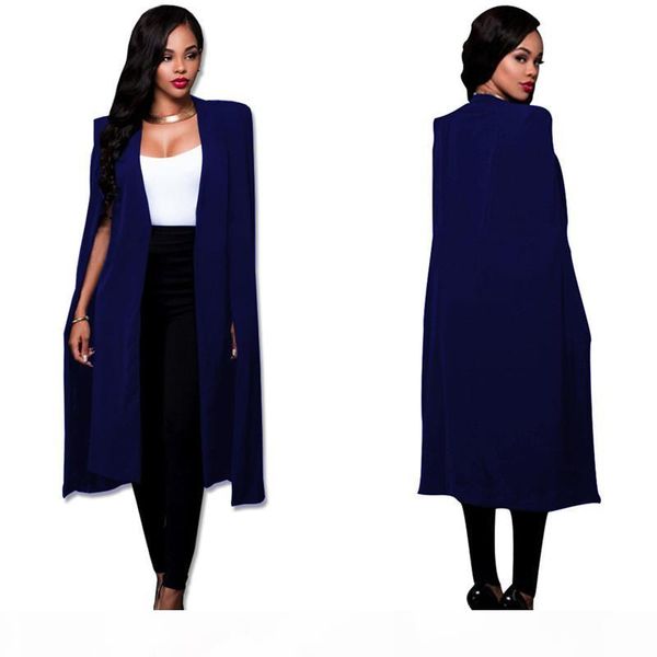 s-4xl fashion cloak cape blazer women autumn winter coat lapel split long sleeve casual suit jacket outerwear workwear plus size, White;black
s-4xl fashion cloak cape blazer women autumn winter coat lapel split long sleeve casual suit jacket outerwear workwear plus size, White;black
